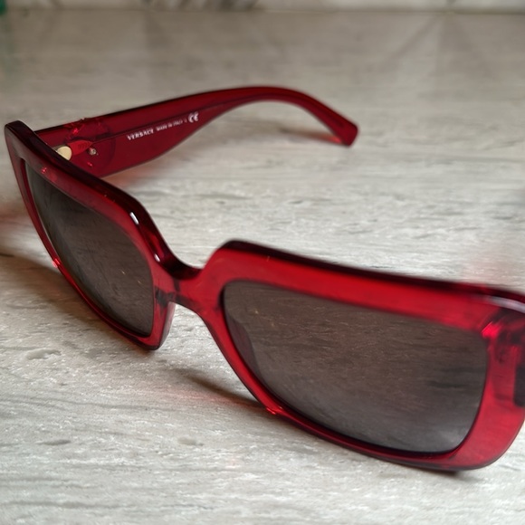 Versace VOD 4384-B Sunglasses TRANSPARENT RED/BROWN - Picture 8 of 15